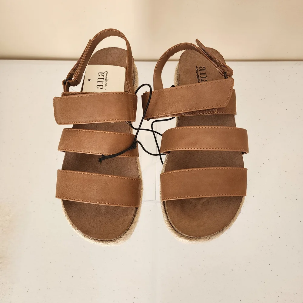 A.N.A Espadrille Spring and Summer Platform Sandles | Size 6.5